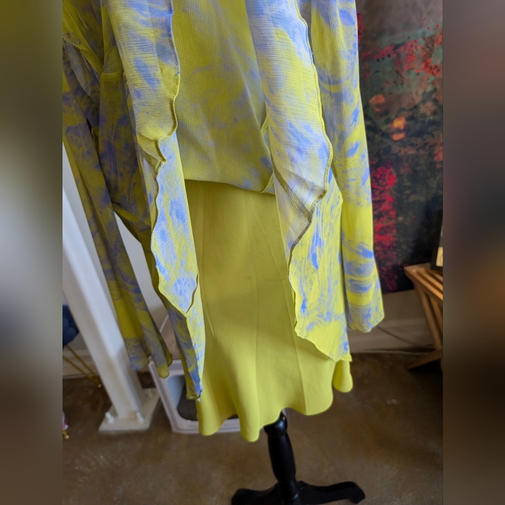 NWT Lini Inspiral V-Neck Frill Mini Dress - Picture 7 of 12